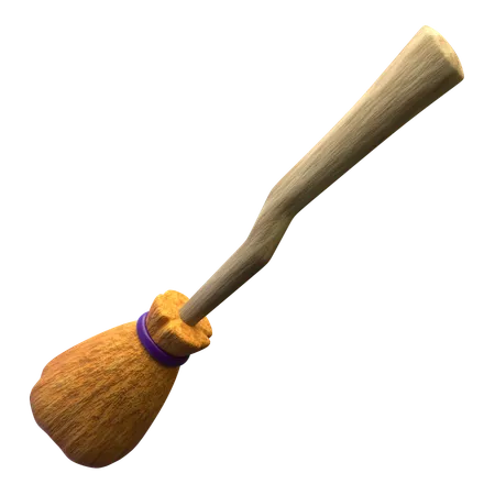 Halloween Broom  3D Icon