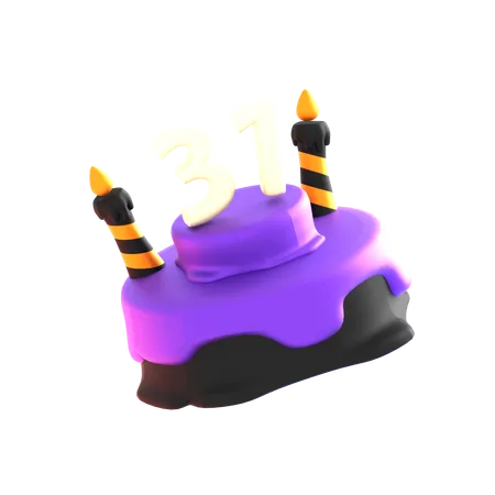 Halloween Cake 3 D Icon 3D Icon
