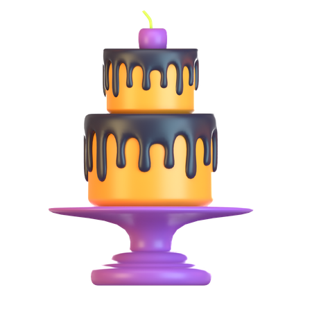 Halloween Cake  3D Icon