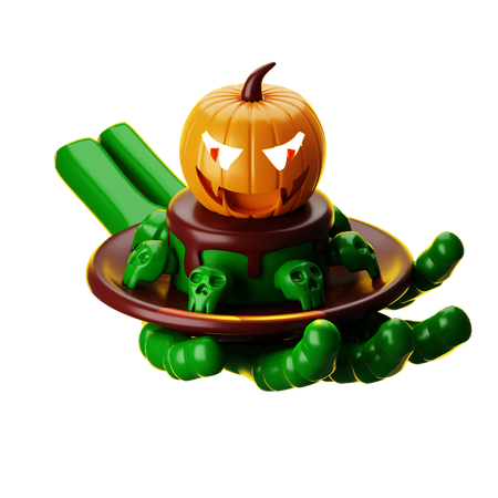 Halloween Cake  3D Icon