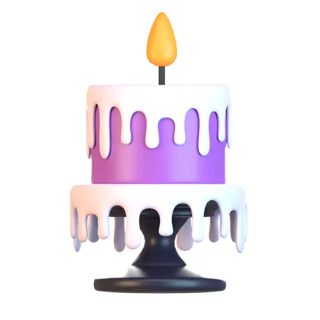 3 D Halloween Candle Isometric Icon 3D Icon