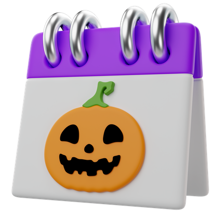 Halloween Calendar  3D Icon