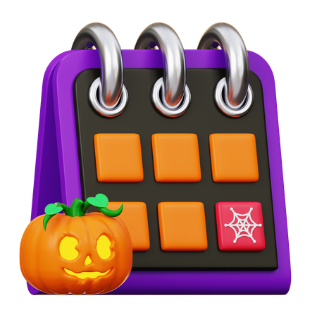 Halloween Calendar  3D Icon