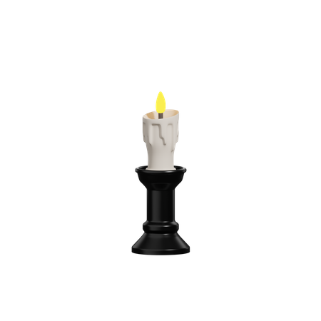 Halloween Candle  3D Icon