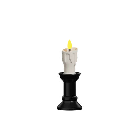 Halloween Candle  3D Icon