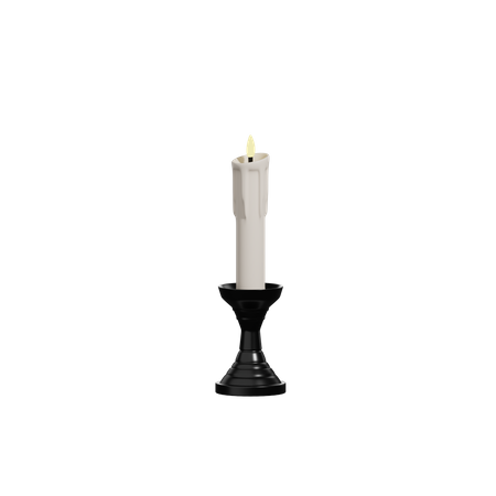 Halloween Candle  3D Icon