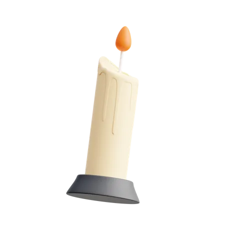 Halloween Candle  3D Icon