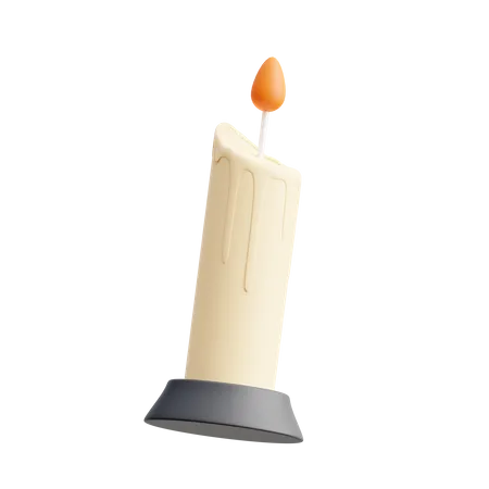Halloween Candle 3 D Icon 3D Icon