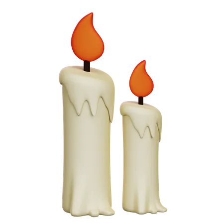 Halloween Candle 3D Icon