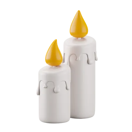 HALLOWEEN CANDLE  3D Icon
