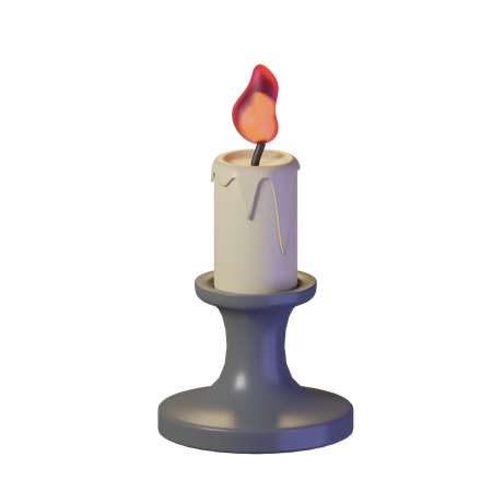 Halloween Candles  3D Icon