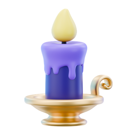 Halloween Candles  3D Icon