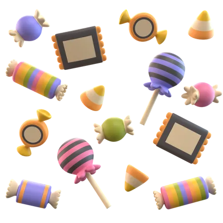 Candy 3 D Icon Illustration 3D Icon