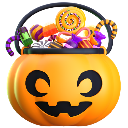 Halloween Candy Bag  3D Icon