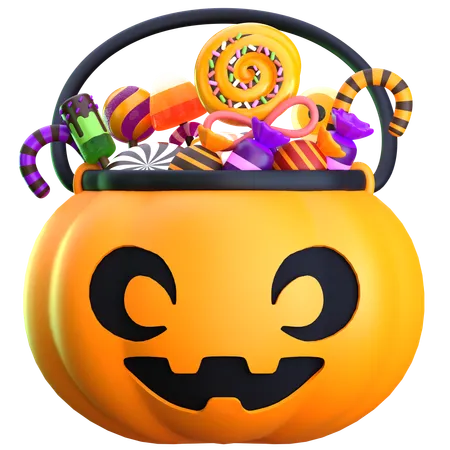 Halloween Candy Bag  3D Icon