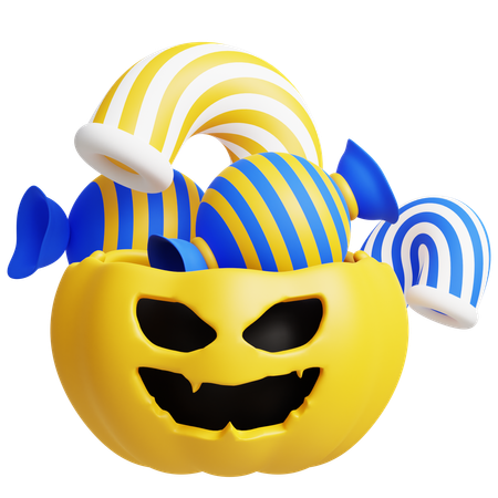 Halloween Candy Basket  3D Icon