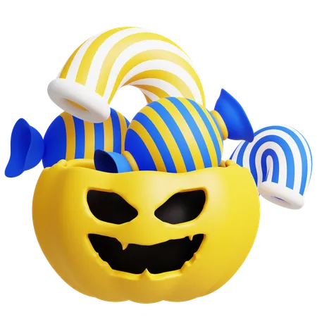 Halloween Candy Basket  3D Icon