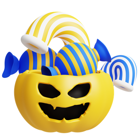 Halloween Candy Basket  3D Icon