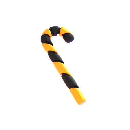 Halloween Candy Cane  3D Icon