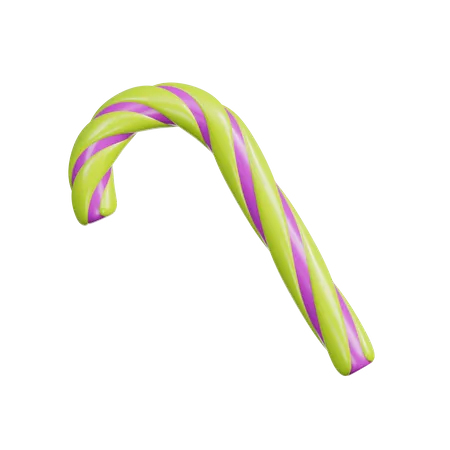 Halloween Candy Cane  3D Icon