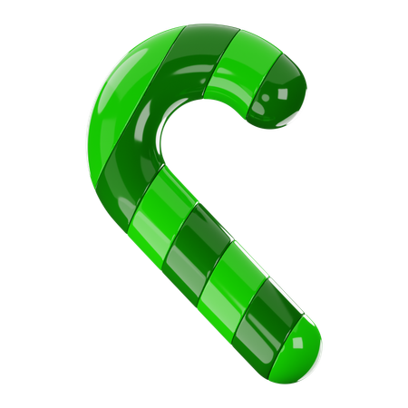 Halloween Candy Cane  3D Icon