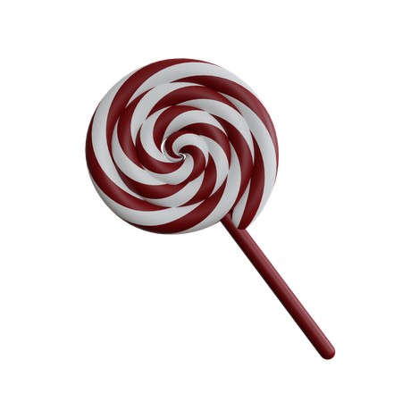 Halloween Candy Stick  3D Icon