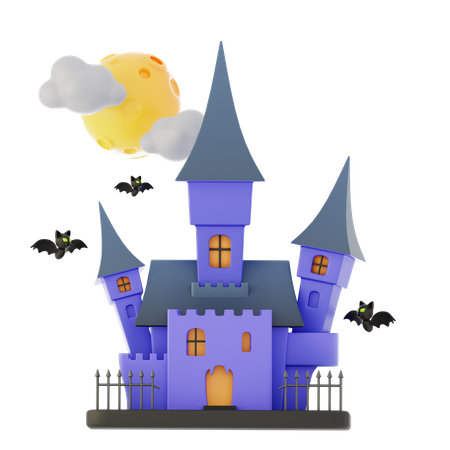 Halloween Castle  3D Icon