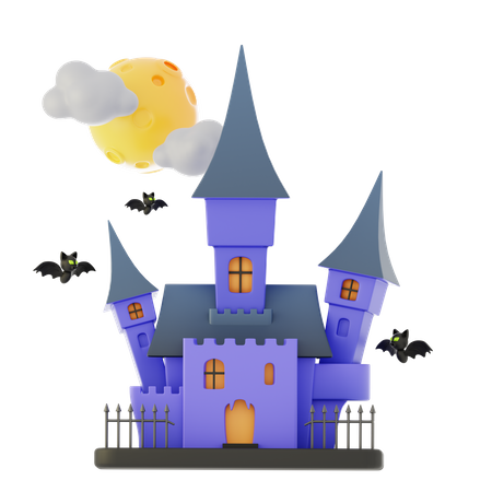 Halloween Castle  3D Icon