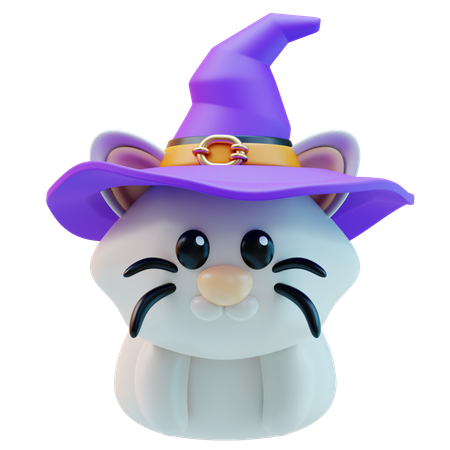 ハロウィン猫  3D Icon