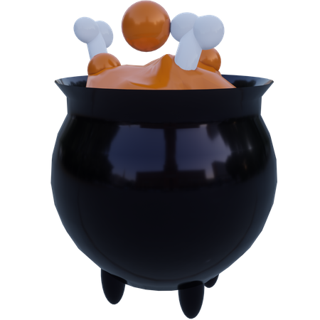 Halloween Cauldron  3D Icon