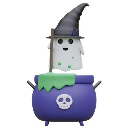 Halloween cauldron  3D Icon