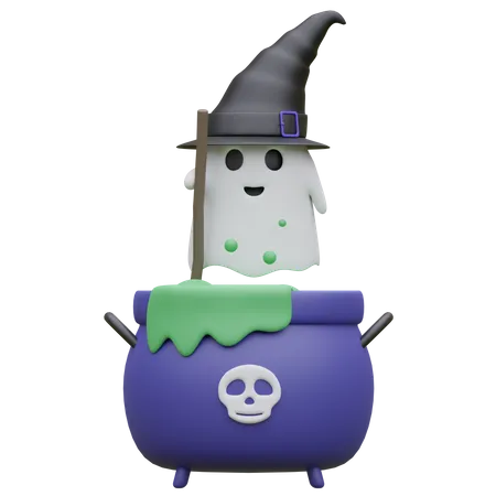 Halloween cauldron  3D Icon