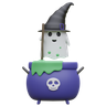 free 3d halloween cauldron 
