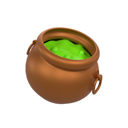 Halloween Cauldron  3D Icon