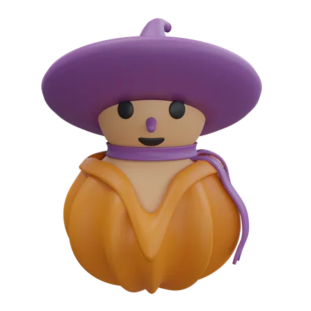 Halloween Pumpkin Cute 3D Icon
