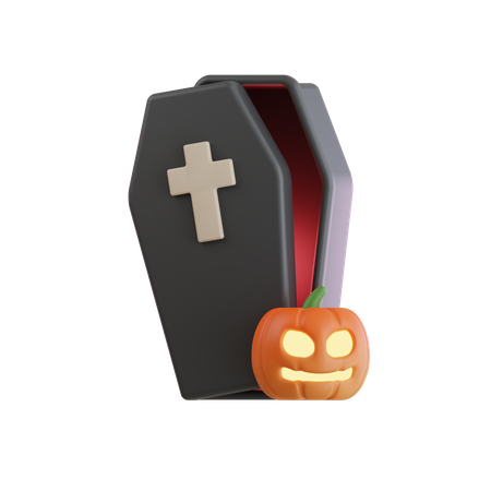 Cercueil d'Halloween  3D Icon