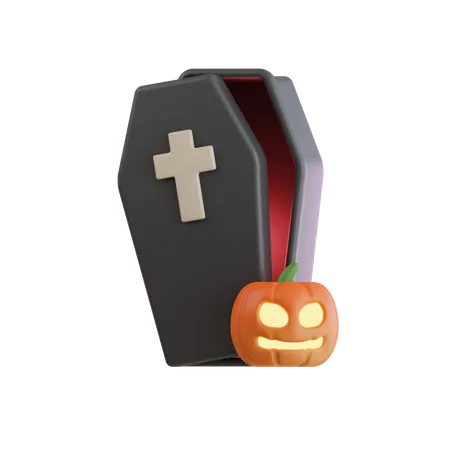 Cercueil d'Halloween  3D Icon