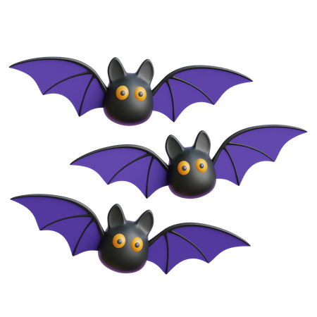 Chauve-souris d'Halloween  3D Icon