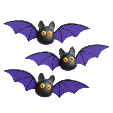 Chauve-souris d'Halloween  3D Icon