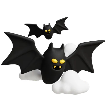 Chauve-souris d'Halloween  3D Icon