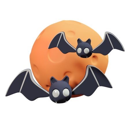 Chauve-souris d'Halloween  3D Icon