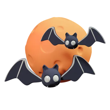 Chauve-souris d'Halloween  3D Icon