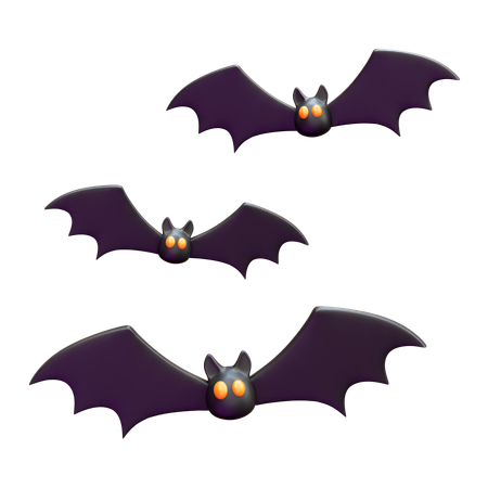 Chauve-souris d'Halloween  3D Icon