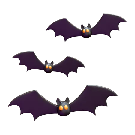 Chauve-souris d'Halloween  3D Icon