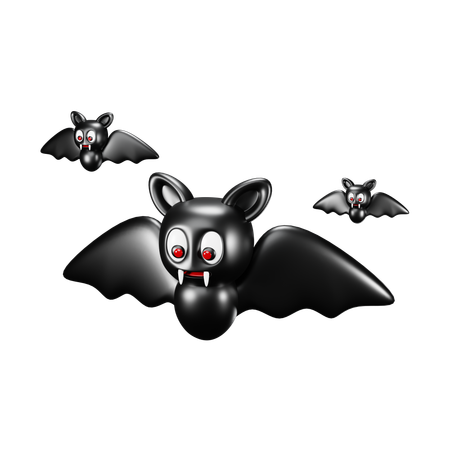 Chauve-souris d'Halloween  3D Icon