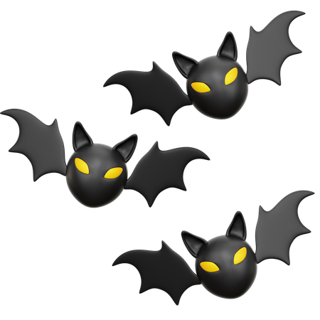 Chauve-souris d'Halloween  3D Icon