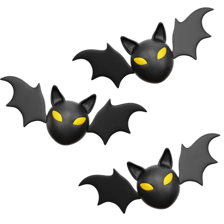 Chauve-souris d'Halloween  3D Icon