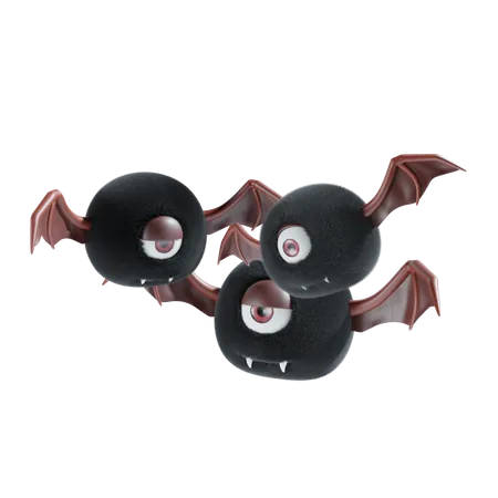 Chauve-souris d'Halloween  3D Icon