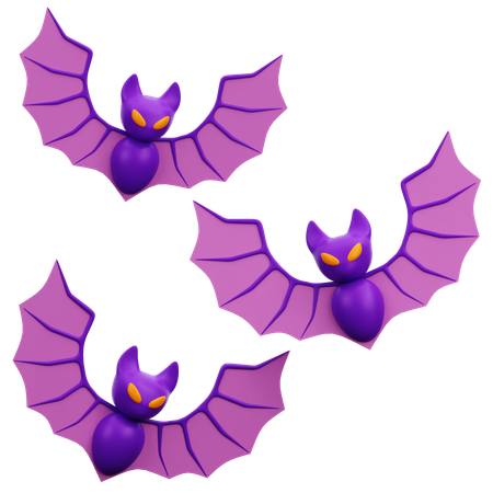 Chauve-souris d'Halloween  3D Icon