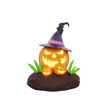 Citrouille d'Halloween  3D Icon